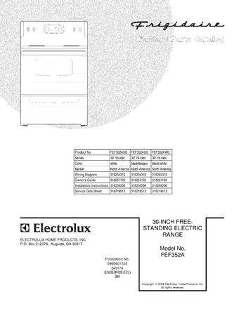 Diagram for FEF352AWG