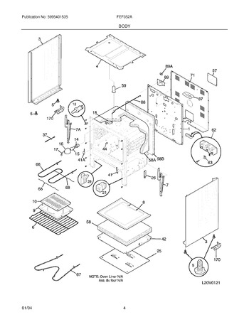 Diagram for FEF352AWG