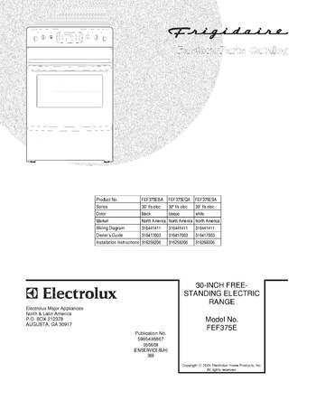 Diagram for FEF375ESA