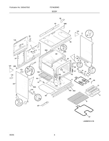 Diagram for FEF402BWD