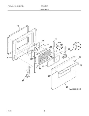 Diagram for FEF402BWD