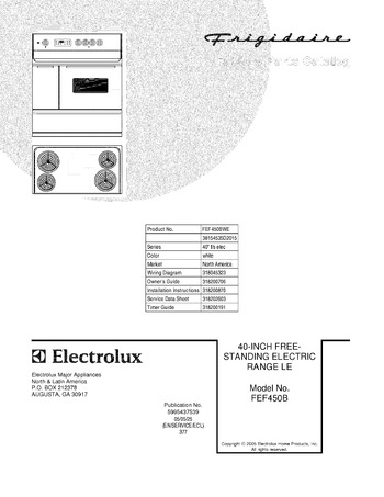 Diagram for FEF450BWE