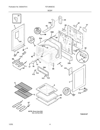 Diagram for FEFLM66ESC