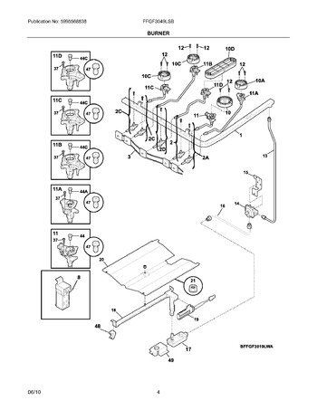 Diagram for FFGF3049LSB