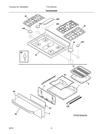 Diagram for FFGF3049LSB