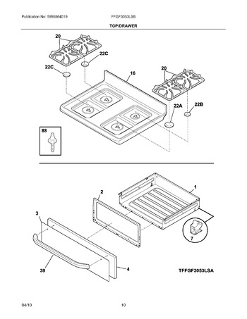 Diagram for FFGF3053LSB