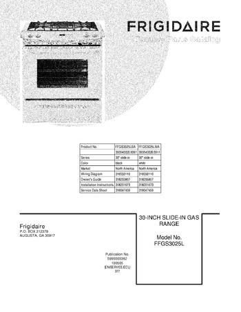 Diagram for FFGS3025LWA