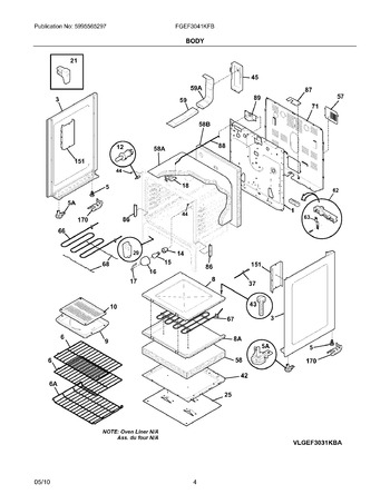 Diagram for FGEF3041KFB