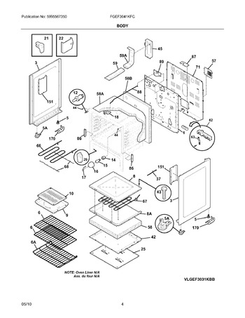 Diagram for FGEF3041KFC