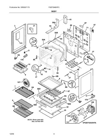 Diagram for FGEF3042KFC