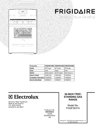 Diagram for FGGF3031KWE