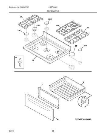 Diagram for FGGF3032KBF