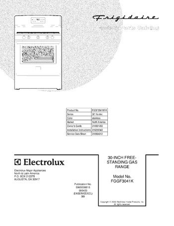 Diagram for FGGF3041KFA