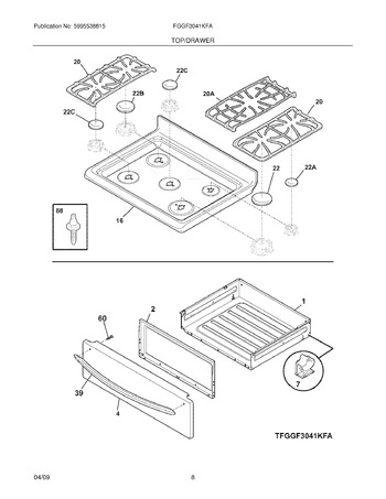 Diagram for FGGF3041KFA