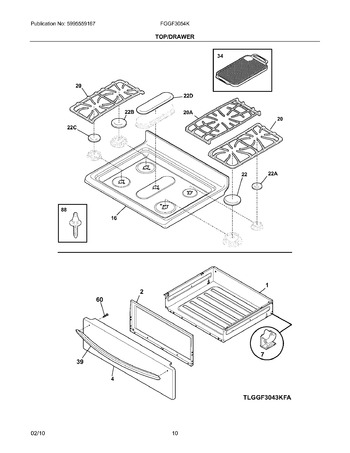 Diagram for FGGF3054KBE