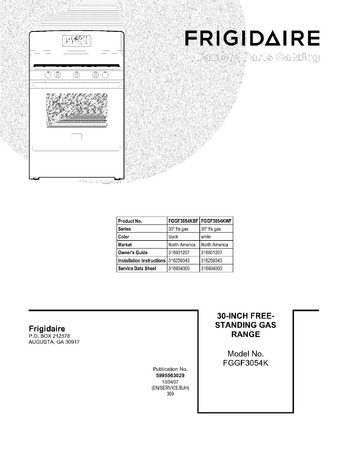 Diagram for FGGF3054KBF