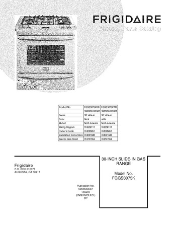 Diagram for FGGS3075KWB