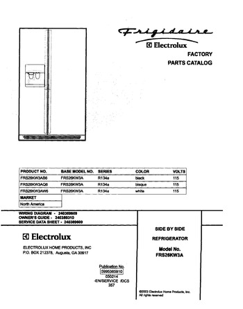 Diagram for FRS26KW3AB6