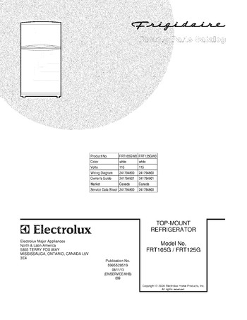 Diagram for FRT125GW0