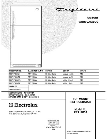 Diagram for FRT17B3AW4