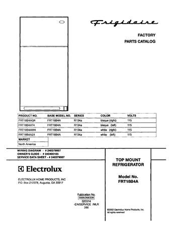 Diagram for FRT18B4AW4