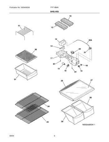 Diagram for FRT18B4AQA