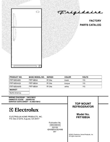 Diagram for FRT18B5AW9