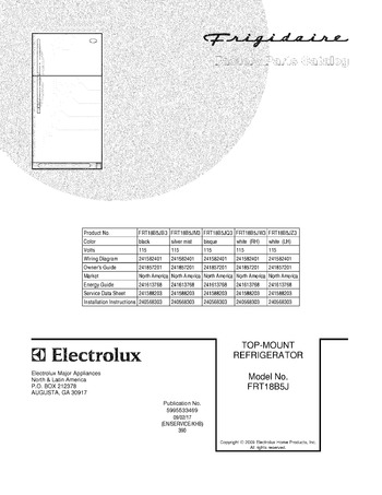 Diagram for FRT18B5JM3