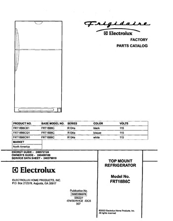 Diagram for FRT18B6CW1