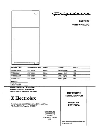 Diagram for FRT18C5AW4