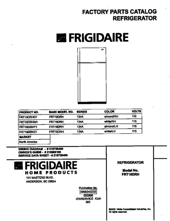 Diagram for FRT18DRHW1