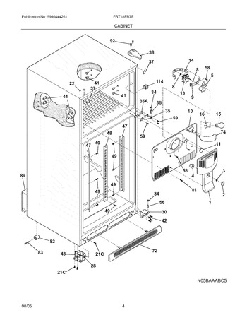 Diagram for FRT18FR7EB4