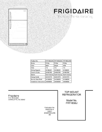 Diagram for FRT18G6JW6