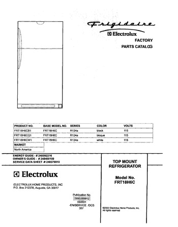 Diagram for FRT18H6CQ1