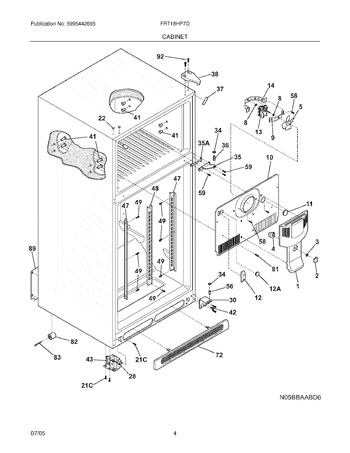 Diagram for FRT18HP7DW4