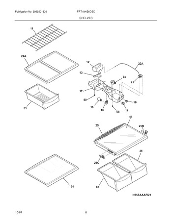 Diagram for FRT18HS6DSC