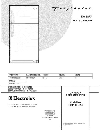 Diagram for FRT18KB2CW2