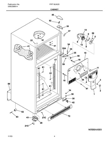 Diagram for FRT18LN5BW3