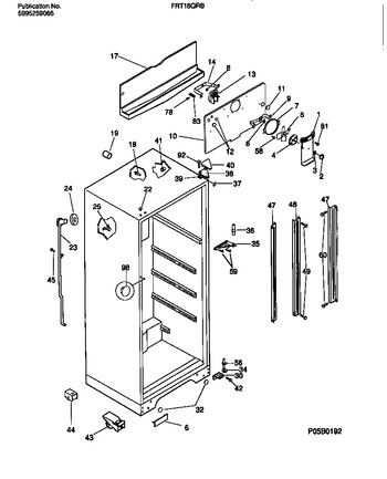 Diagram for FRT18QRBW2