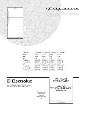 Diagram for FRT18S6AWH