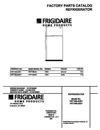 Diagram for FRT18SJGW1