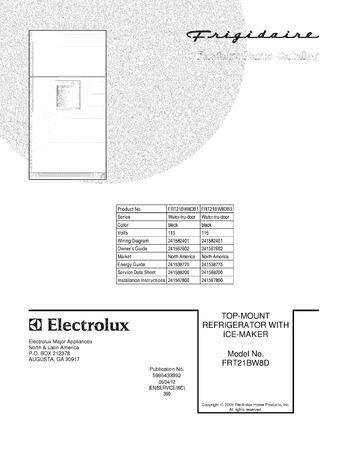 Diagram for FRT21BW8DB1