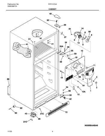 Diagram for FRT21C5AW7