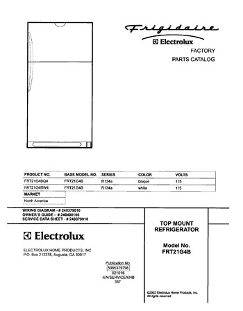 Diagram for FRT21G4BW4