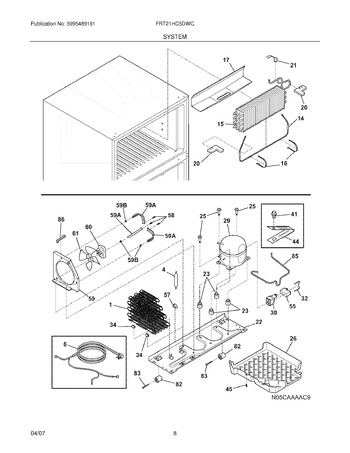 Diagram for FRT21HC5DWC