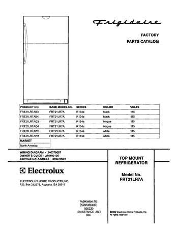 Diagram for FRT21LR7AW4