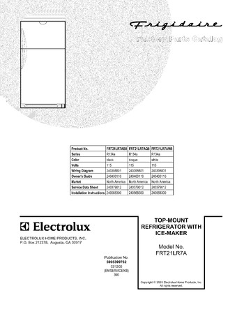 Diagram for FRT21LR7AW8