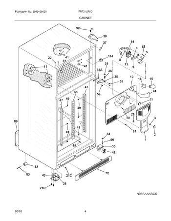 Diagram for FRT21LR8DS9