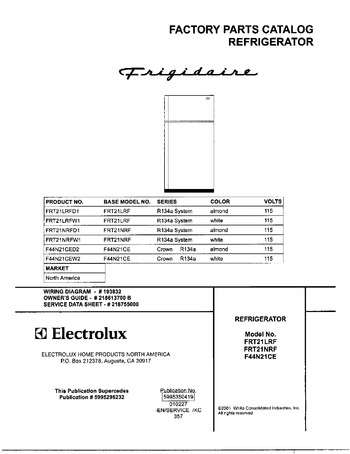 Diagram for FRT21LRFW2