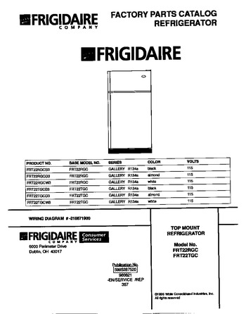 Diagram for FRT22TGCW3